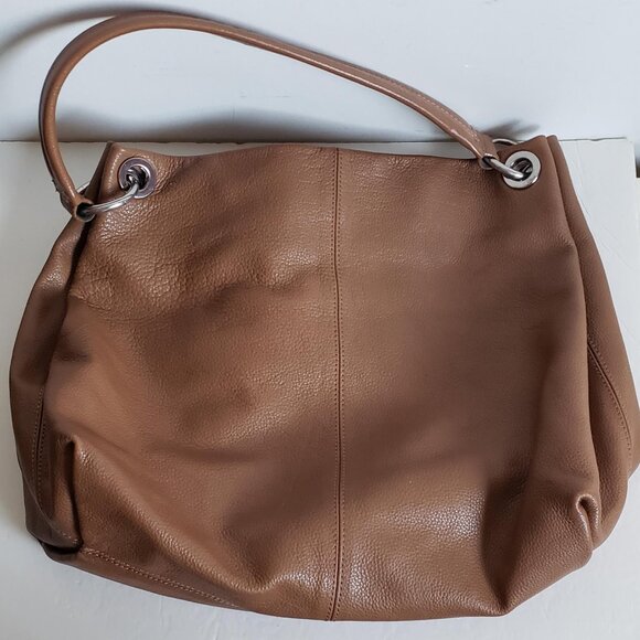 SIMPLY VERA WANG Leather Oversized Bag Huge Snap Hook Minimalist - Picture 15 of 16